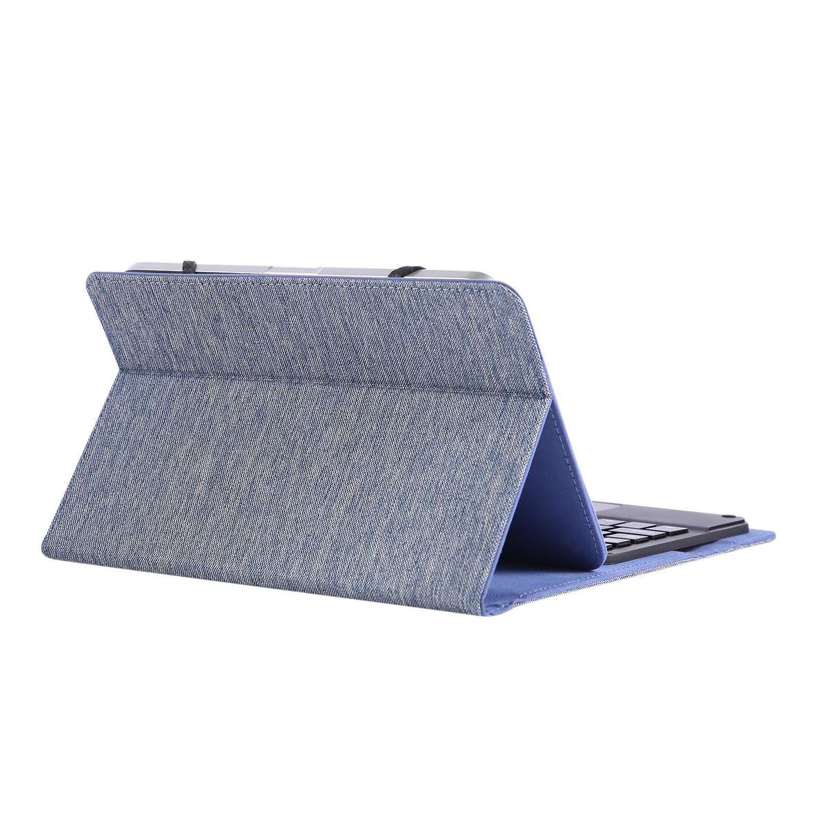 For 7-8 inch Fabric Texture Horizontal Flip Leather Universal Tablet Case(Blue)