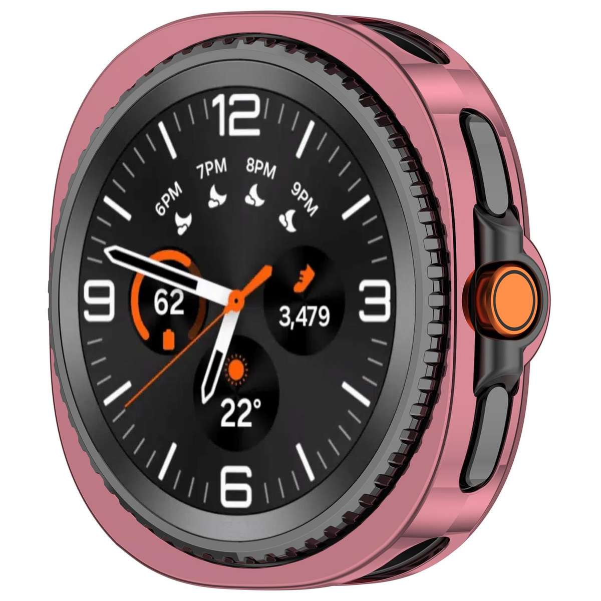 For Samsung Galaxy Watch8 Classic 46mm Electroplated TPU Watch Protective Cover(Pink)