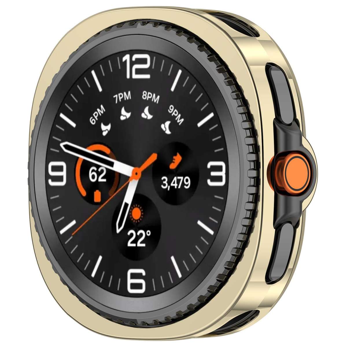 For Samsung Galaxy Watch8 Classic 46mm Electroplated TPU Watch Protective Cover(Gold)