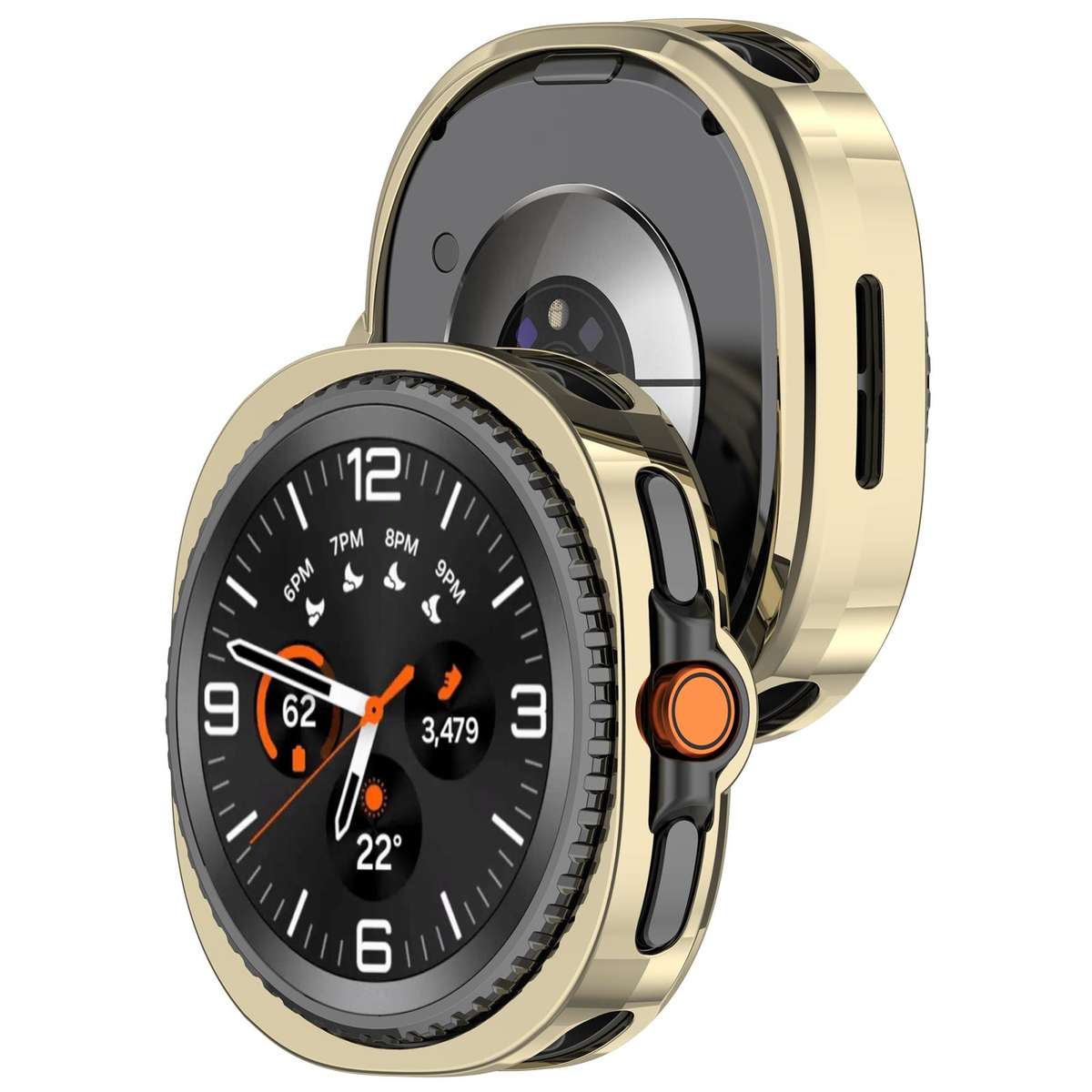 For Samsung Galaxy Watch8 Classic 46mm Electroplated TPU Watch Protective Cover(Gold)