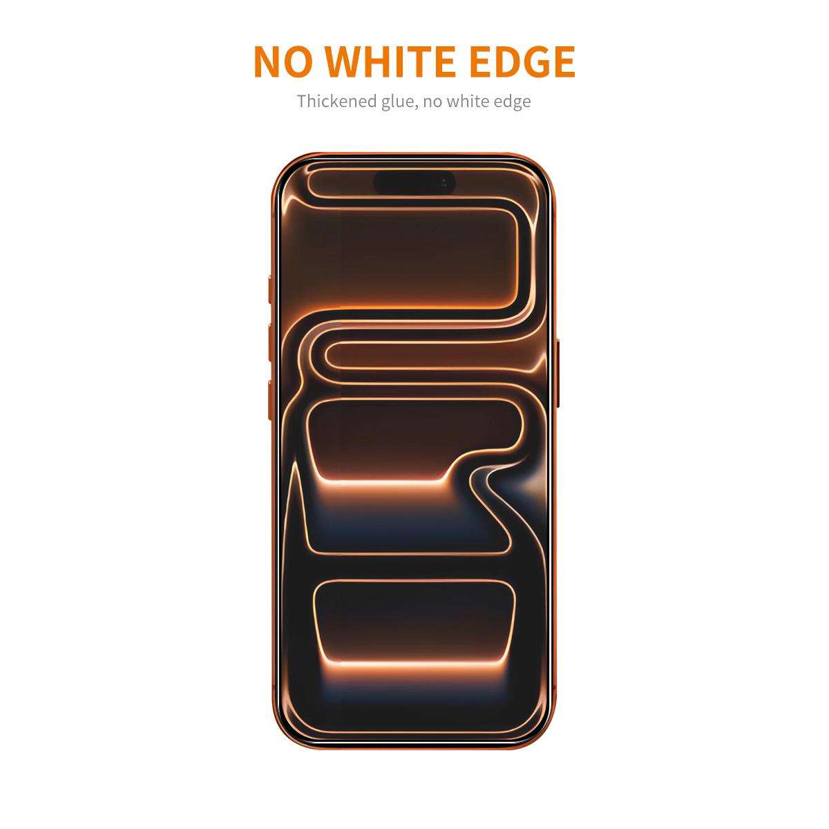 For iPhone 17 Pro ENKAY Thickened Glue No White Edge 9H Big Arc Edge High Aluminum-silicon Tempere