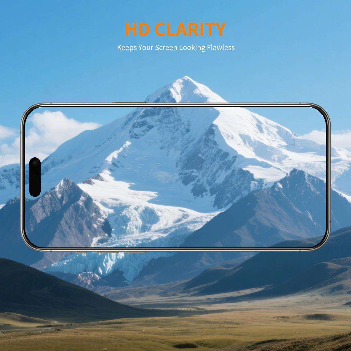 For iPhone 17 Pro ENKAY Thickened Glue No White Edge 9H Big Arc Edge High Aluminum-silicon Tempere
