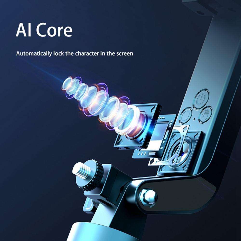 Q185 Smart Auto Tracking Phone Live Streaming Stand AI Selfie Stick Handheld Gimbal Stabilizer
