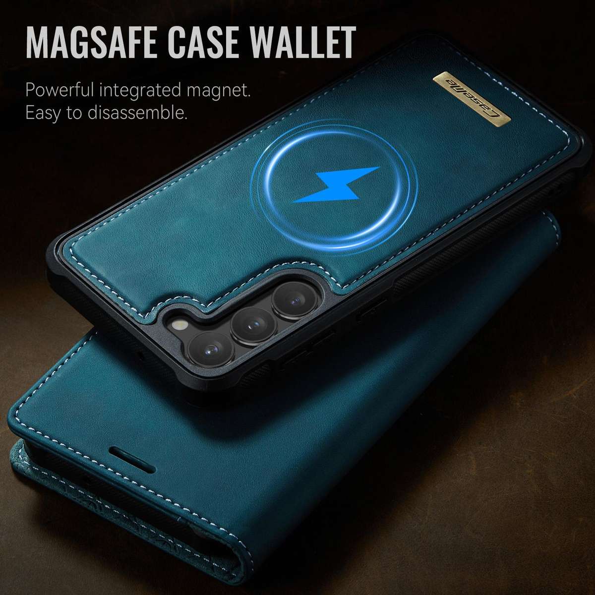For Samsung Galaxy S23 5G CaseMe C49 Magnetic RFID Blocking Detachable Wallet Leather ... (Green)