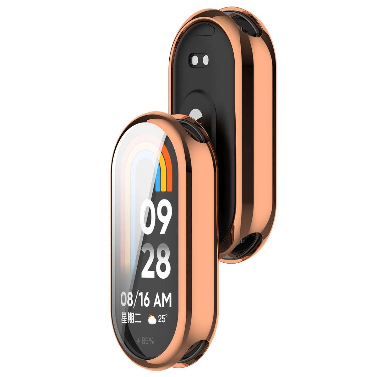 For Xiaomi Smart Band 10 / 10 NFC All Coverage Electroplated TPU Watch Protective Cover(Transparent