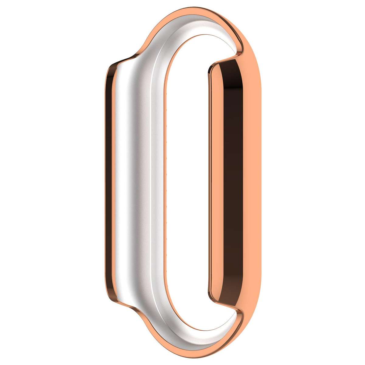 For Xiaomi Smart Band 10 / 10 NFC Single Row Diamond Half Coverage Hollow TPU Watc ... (Rose Gold)