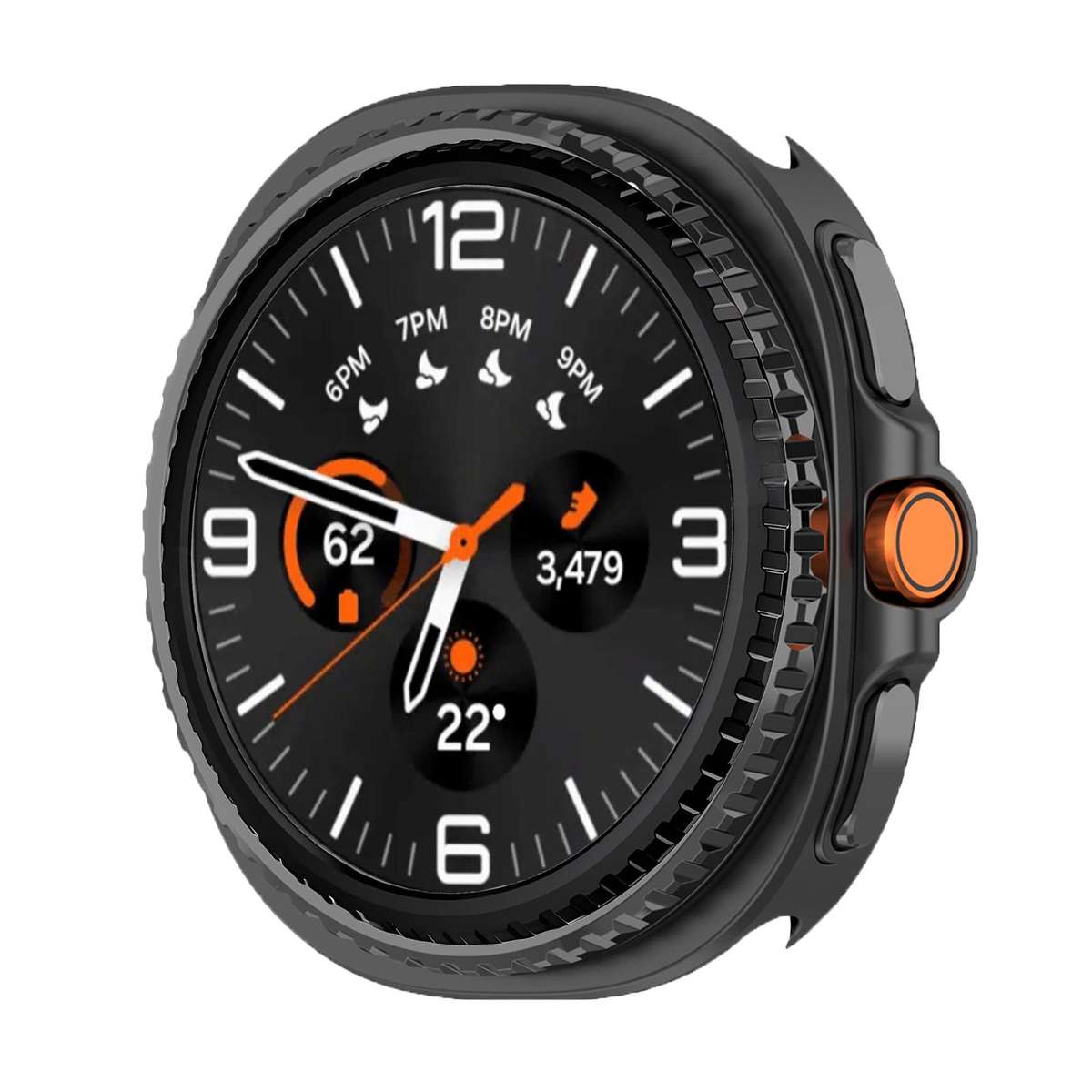 For Samsung Galaxy Watch8 Classic 46mm Metal Watch Protective Ring(Electroplated Black)