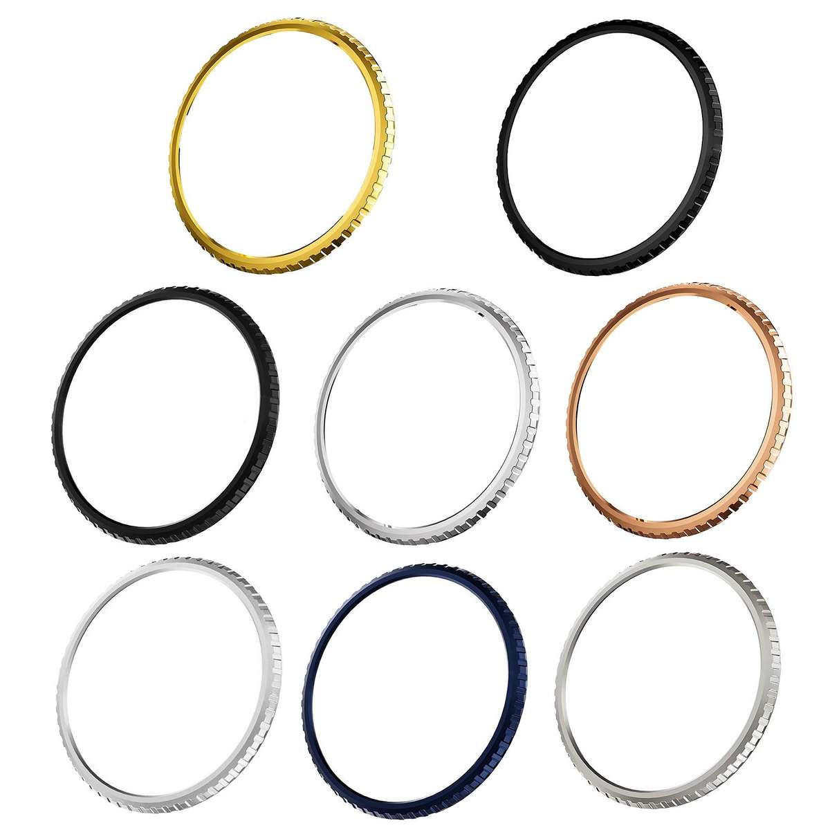 For Samsung Galaxy Watch8 Classic 46mm Metal Watch Protective Ring(Electroplated Black)