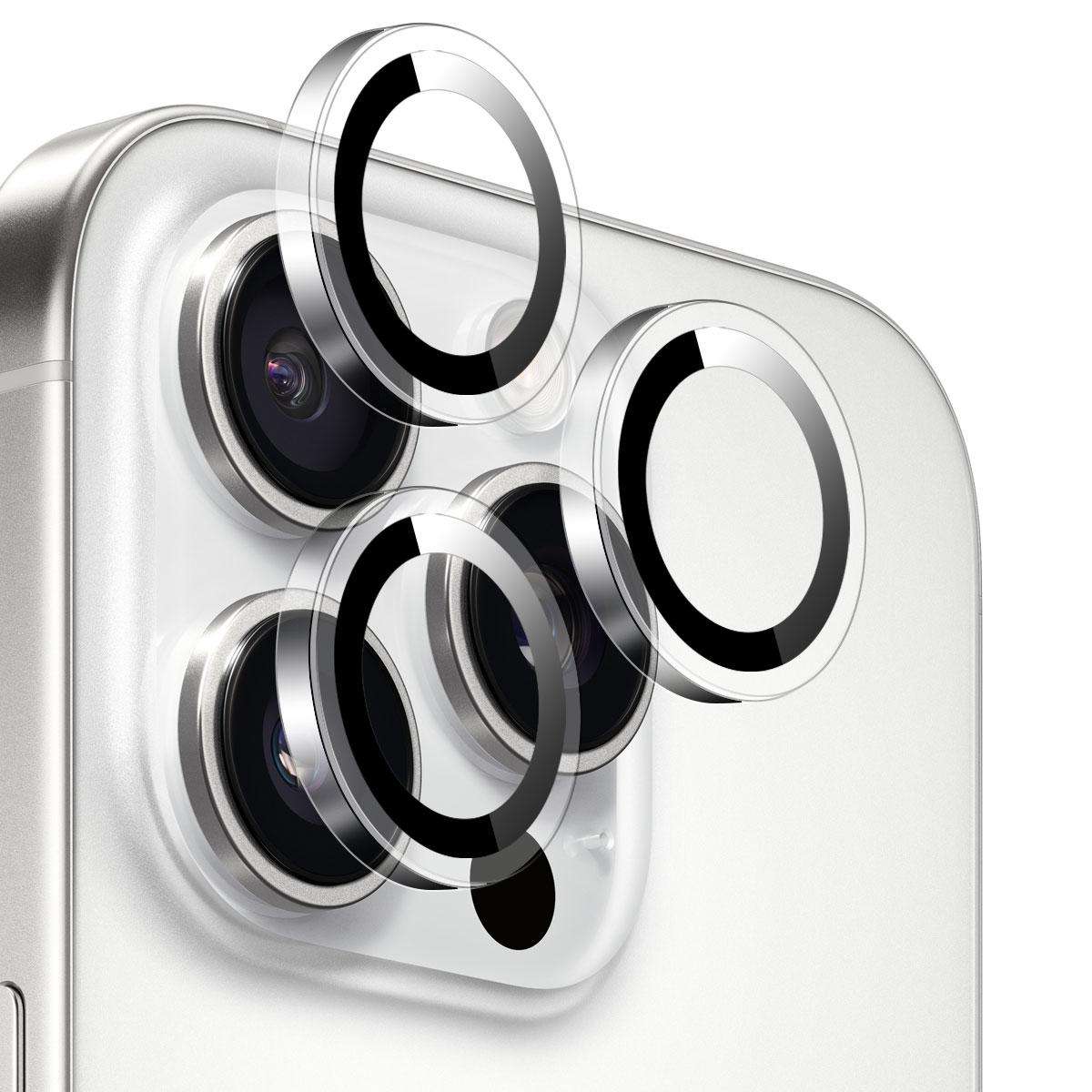 For iPhone 16 Pro / 16 Pro Max NORTHJO Camera Lens Protector Clear Ring Tempered Glass Film(Clear)
