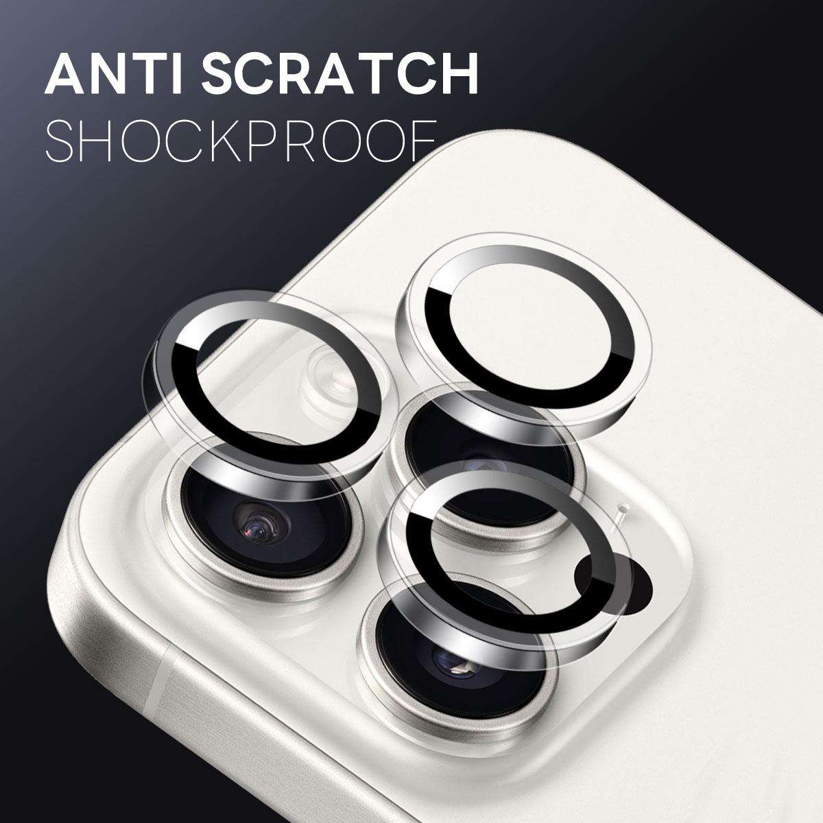 For iPhone 16 Pro / 16 Pro Max NORTHJO Camera Lens Protector Clear Ring Tempered Glass Film(Clear)