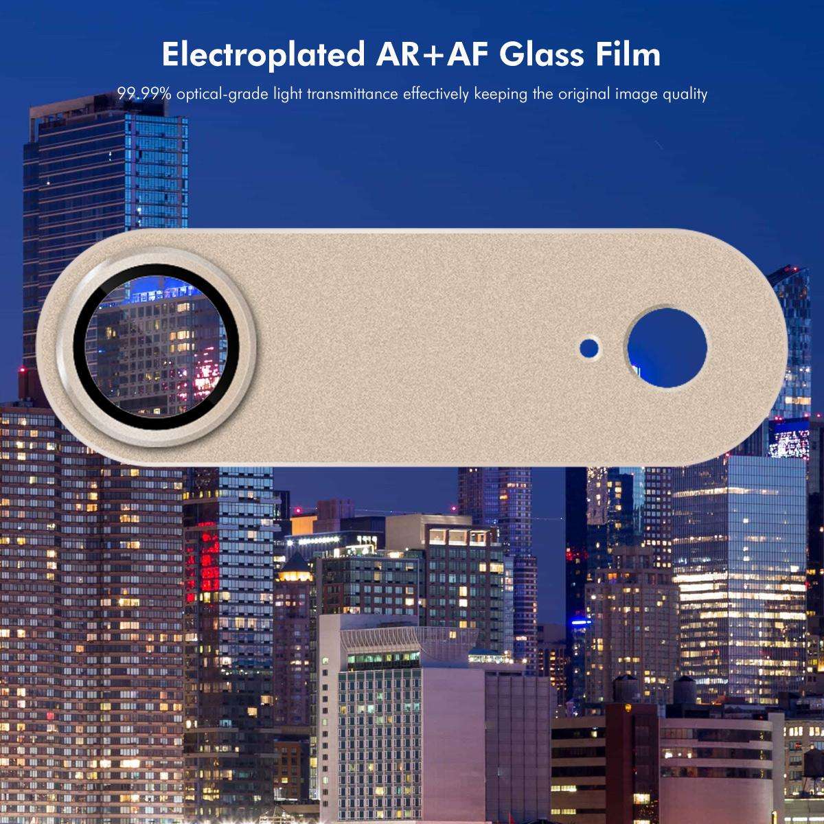 For iPhone Air ENKAY Anti-reflection Camera Lens Frosted Armor Aluminium Alloy Tempered ... (Grey)