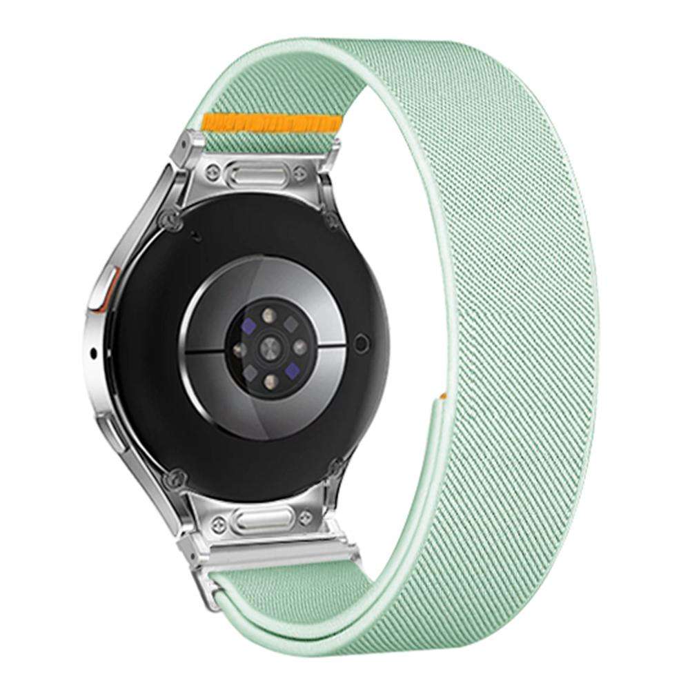 For Samsung Galaxy Watch FE / 7 / 6 / 5 / 4 Adjustable Single Loop Elastic Nylon ... (Mint Green)