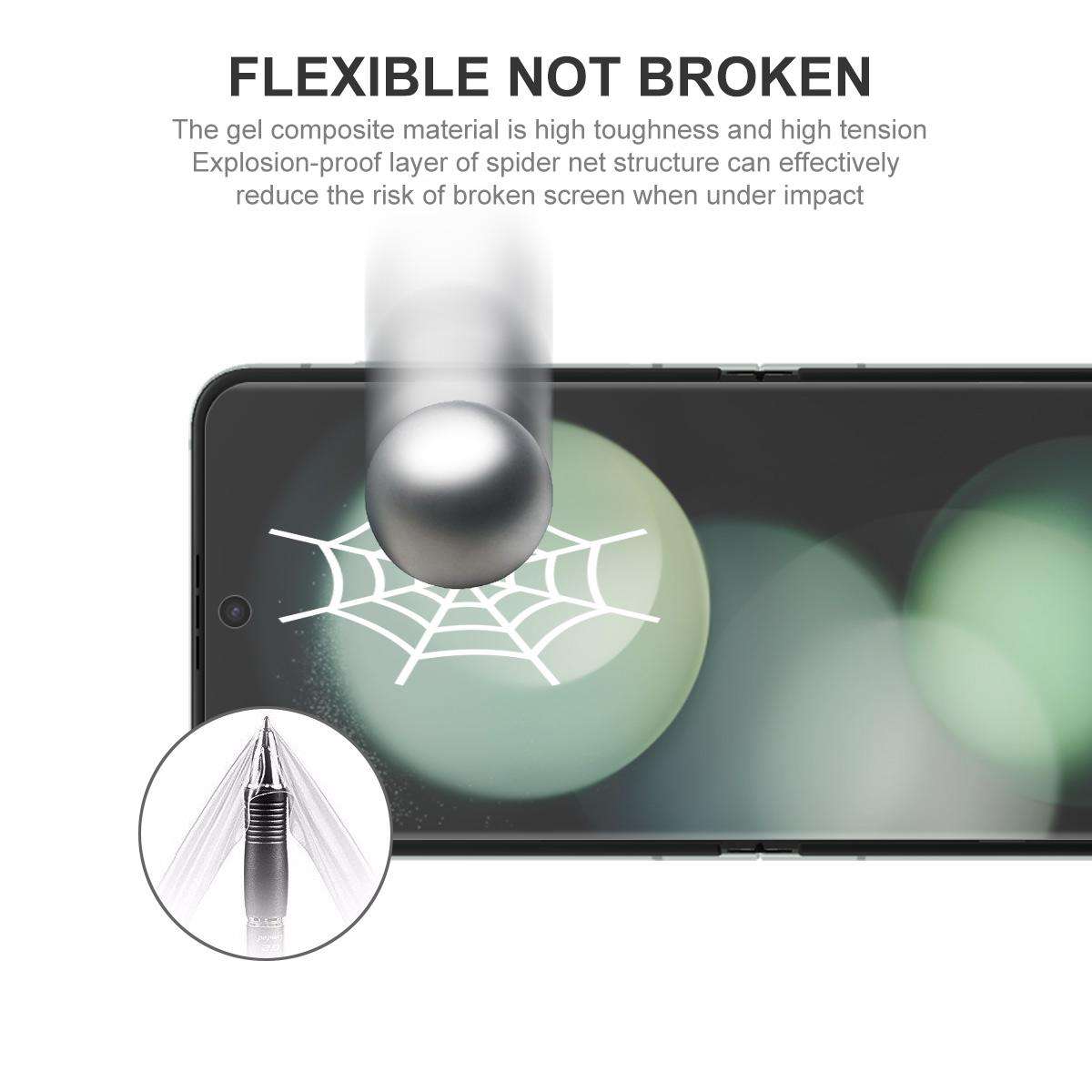 For Samsung Galaxy Z Flip7 / Flip7 FE ENKAY Hat-Prince Front Back Full Glue Coverage No Crease Ela