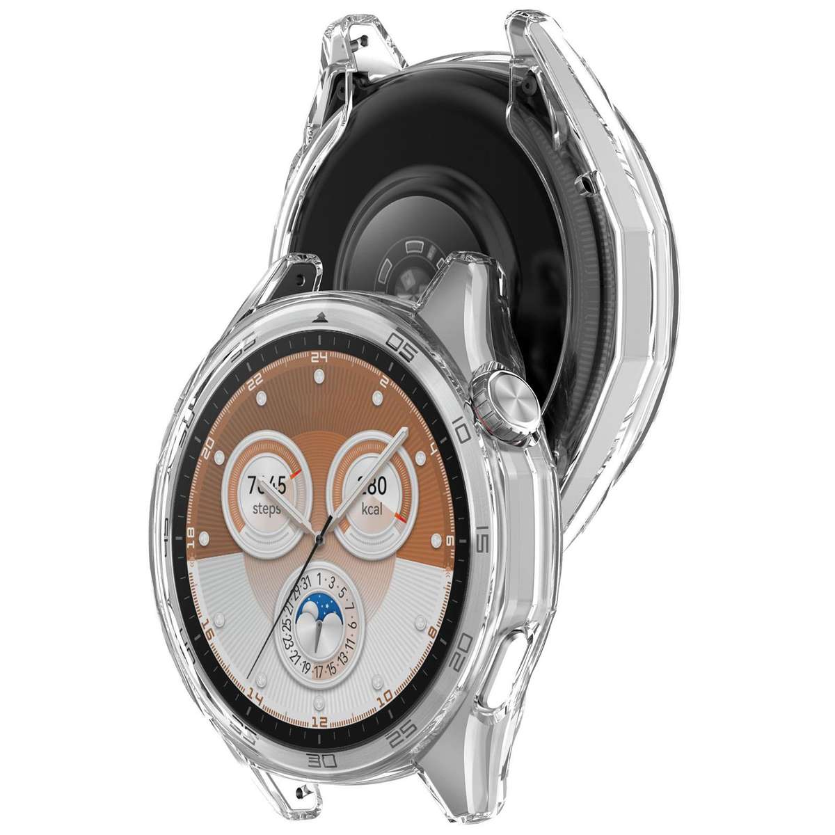 For Huawei Watch GT6 46mm Electroplated TPU Full Coverage Watch Protective Cover(Transparent)