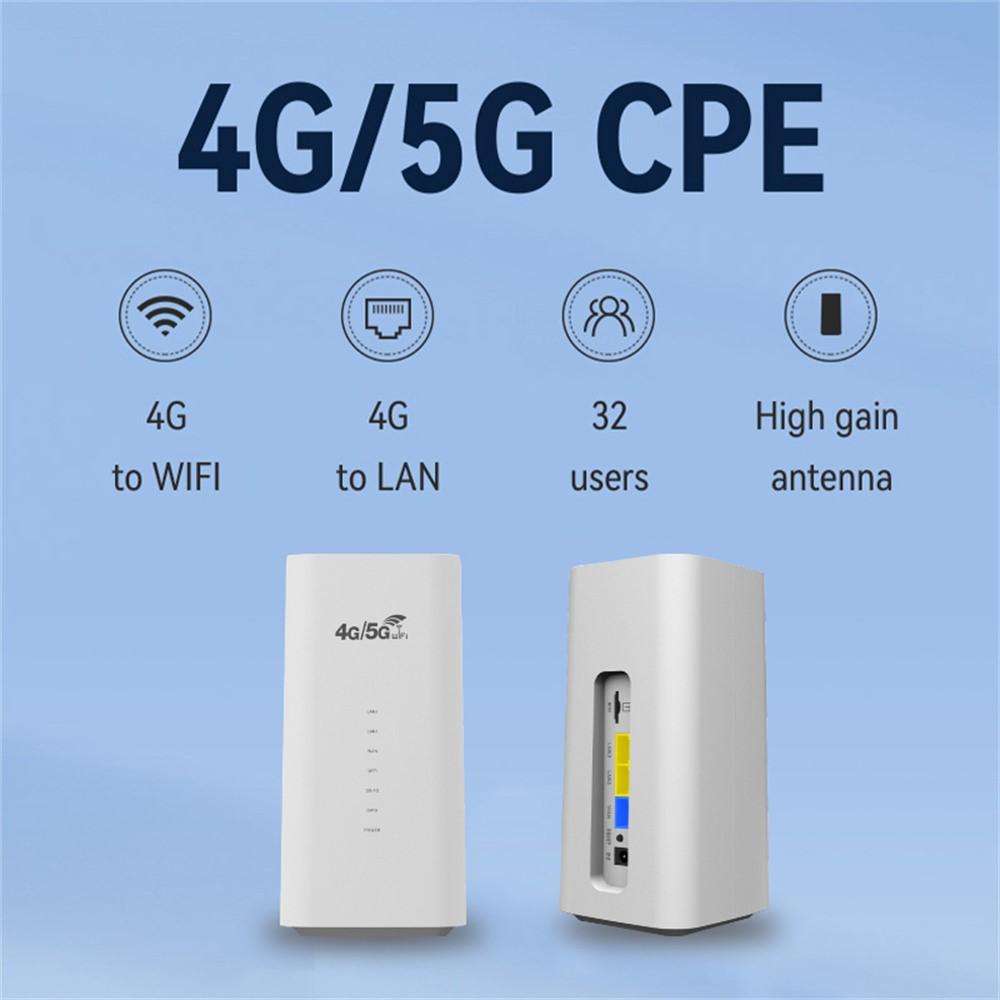 CPF101-E8 Home Office SIM Card Mobile WiFi Hotspot 3 LAN Ports Eurasian Version 4G LTE Router, Plug:
