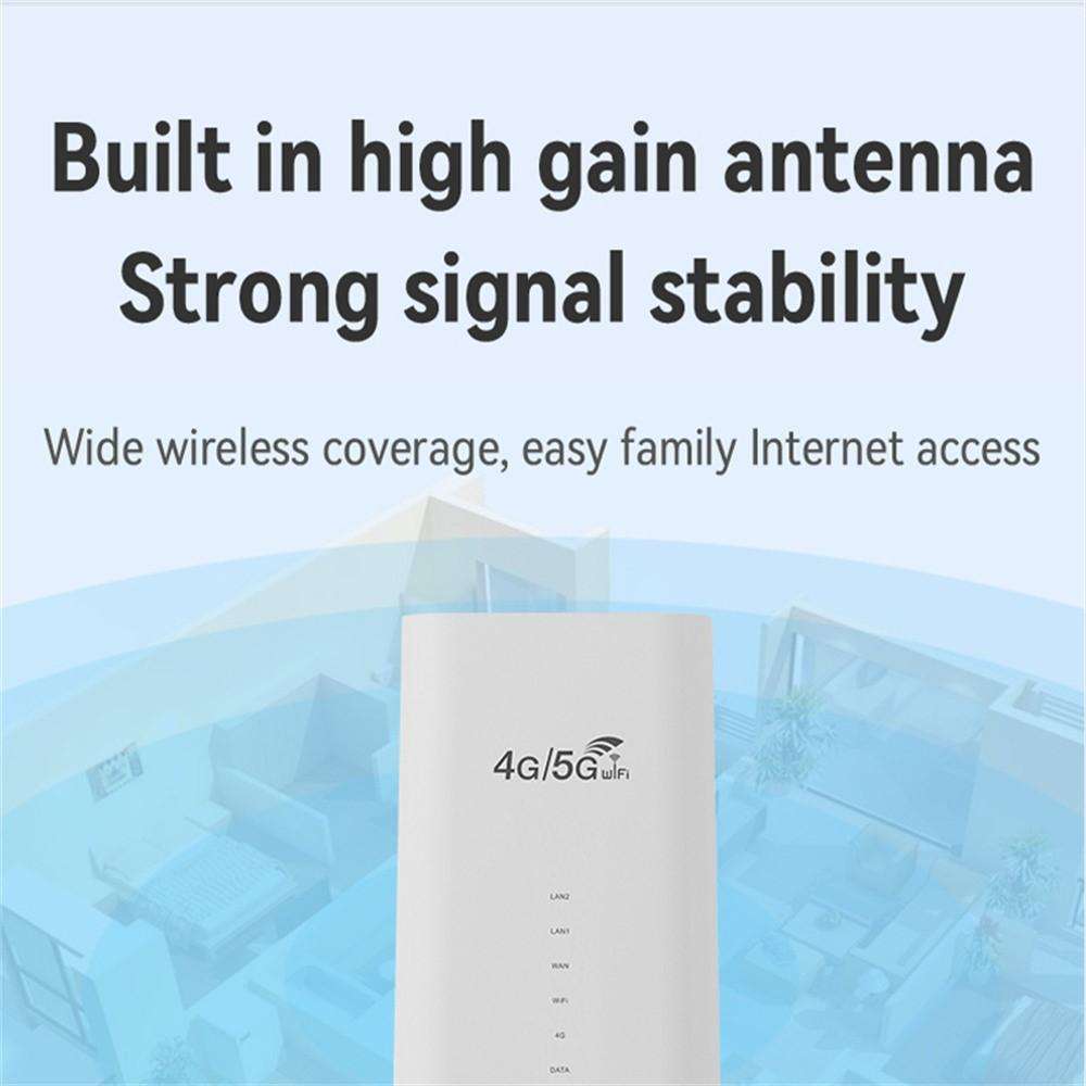 CPF101-E8 Home Office SIM Card Mobile WiFi Hotspot 3 LAN Ports Eurasian Version 4G LTE Router, Plug: