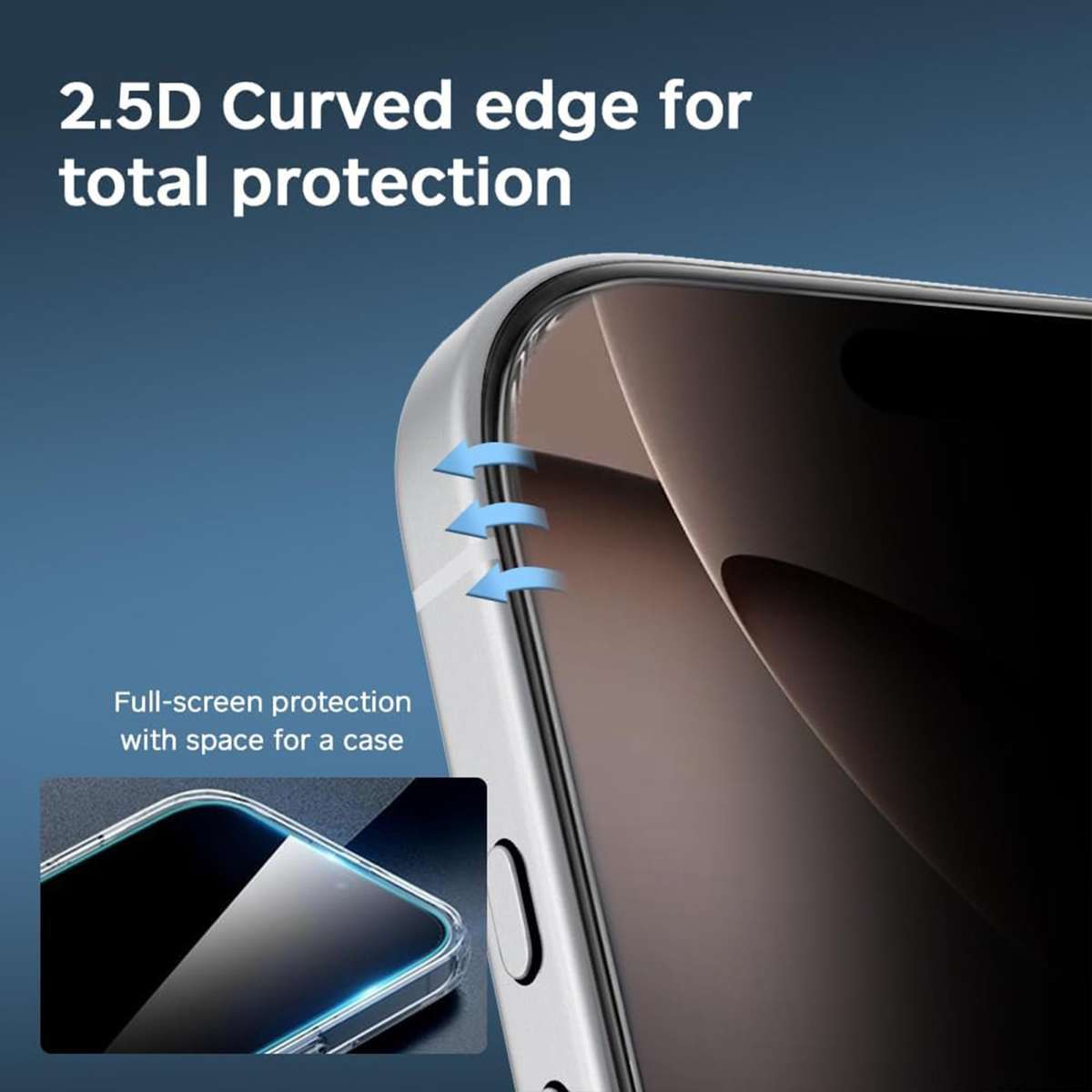 For iPhone 17 Pro Max 10pcs Kalebol High-Aluminum Screen-Printed Full-Coverage Black-Border Privac