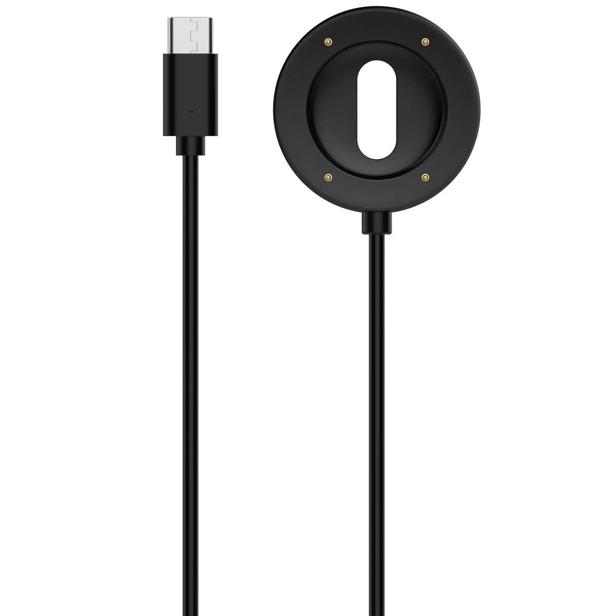 For Suunto Run USB-C / Type-C Interface Magnetic Watch Charging Cable Charging Dock(Black)