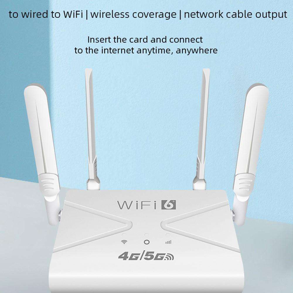 CPE907-E Eurasian Edition 150Mbps Download Speed 4 Antennas SIM Card Router 4G LTE WiFi Router, Plug