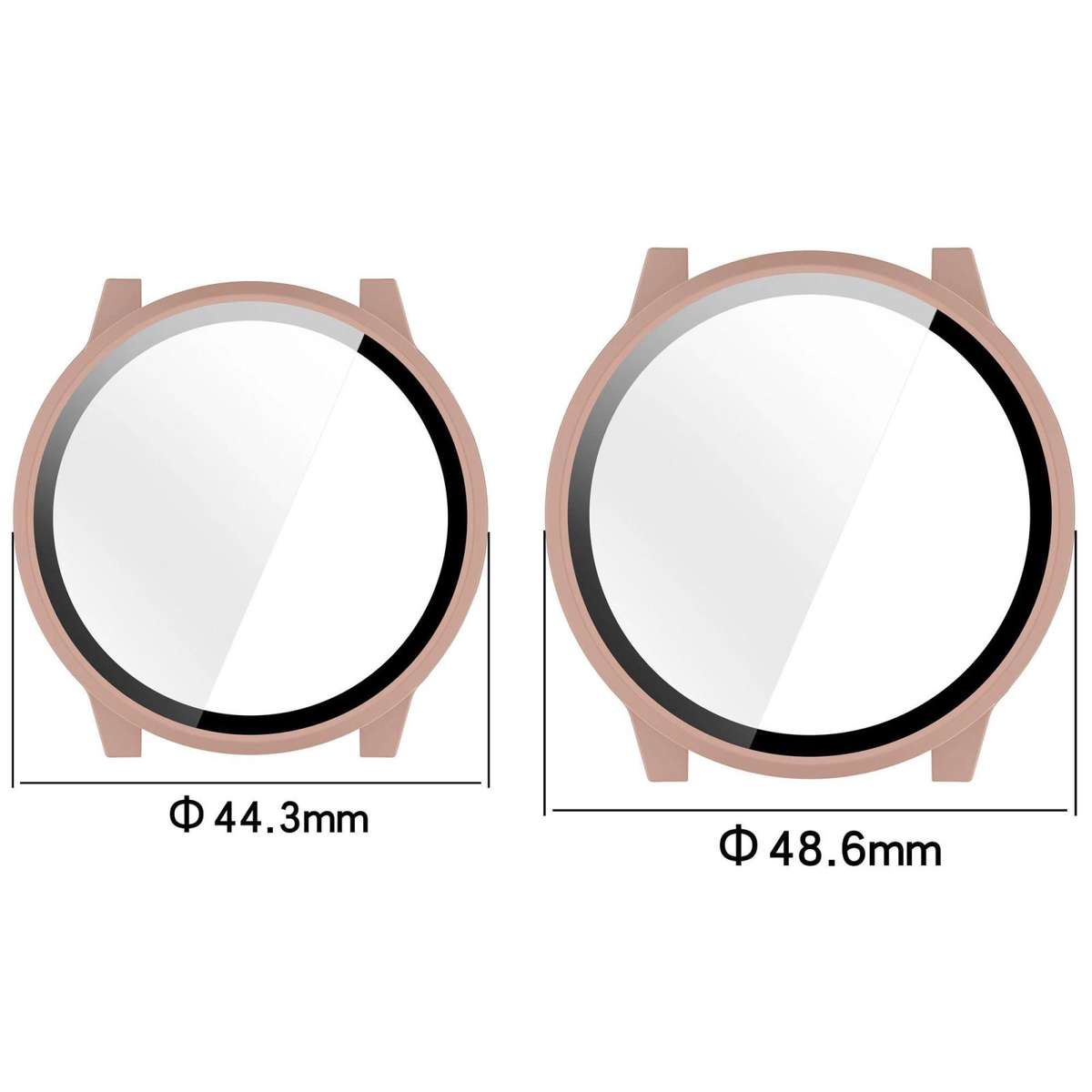 For Garmin Venu 4 45mm Tempered Film Integrated PC Watch Protective Cover(Black)
