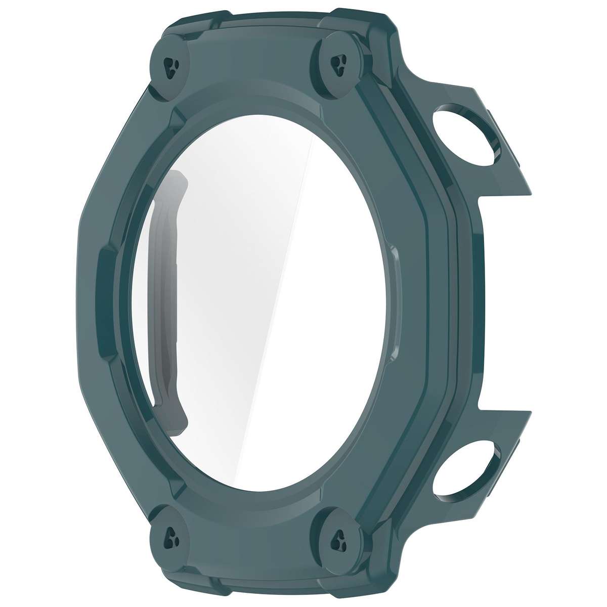 For Amazfit T-Rex 3 Tempered Film Integrated PC Watch Protective Cover(Green)