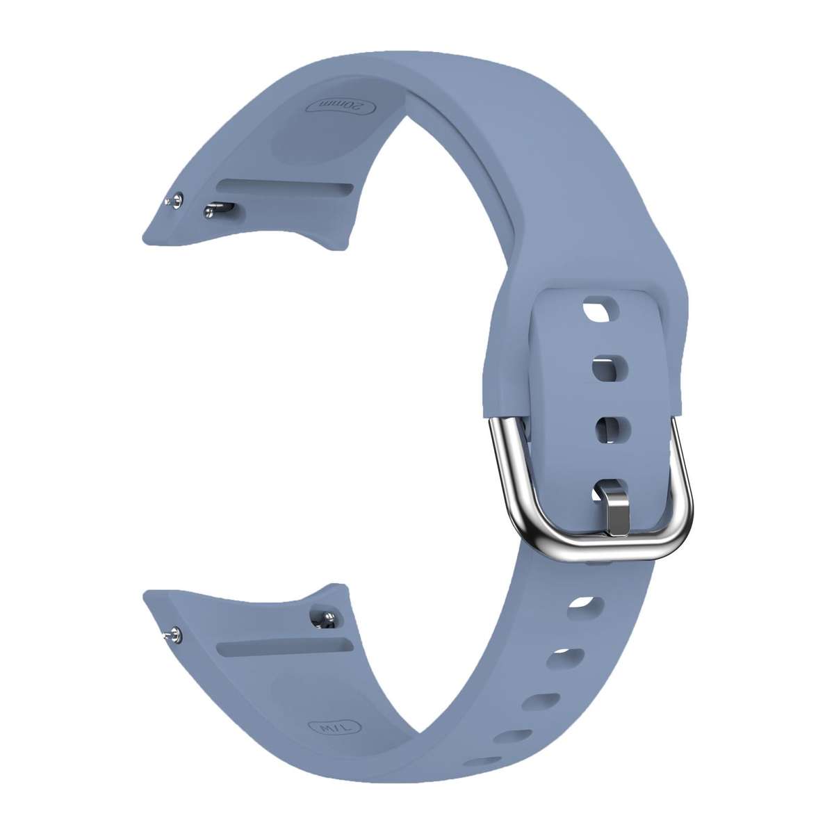 For Samsung Galaxy Watch FE / 7 / 6 / 5 / 4 Slim Silicone Watch Band(Ultramarine)