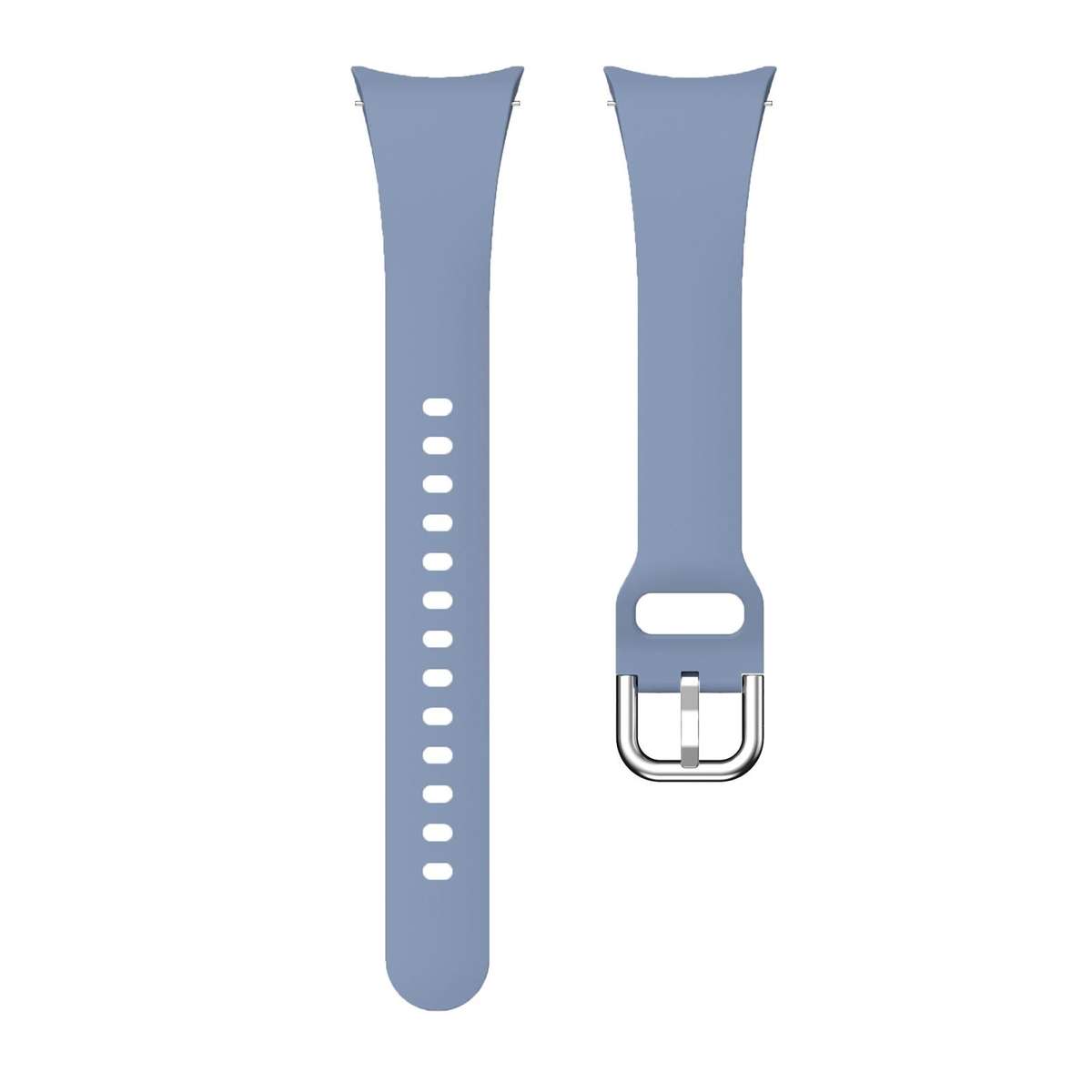 For Samsung Galaxy Watch FE / 7 / 6 / 5 / 4 Slim Silicone Watch Band(Ultramarine)