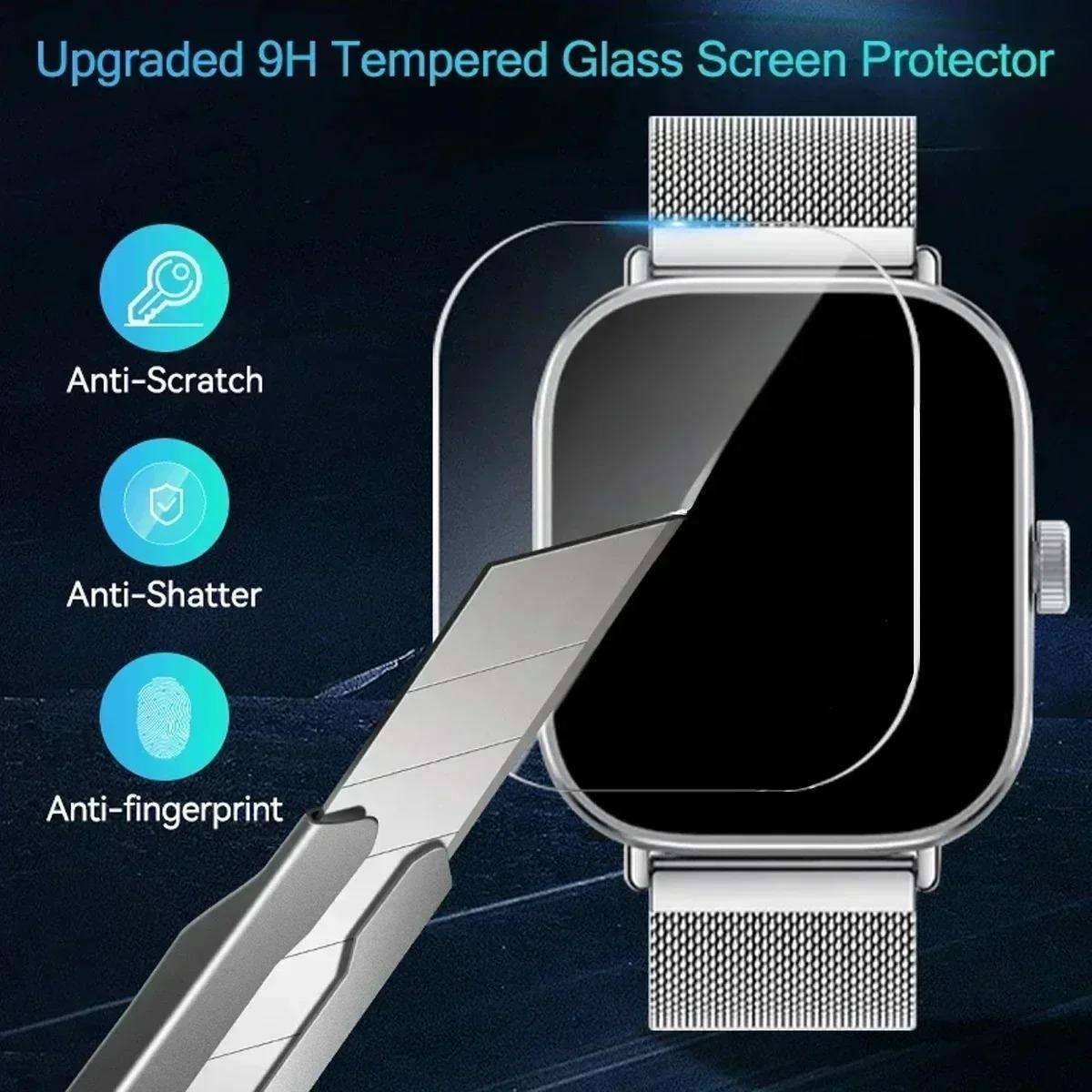 For Redmi Band 3 Full-Screen Anti-Fingerprint HD Positioning Easy Installation Watch Tempered Gla...