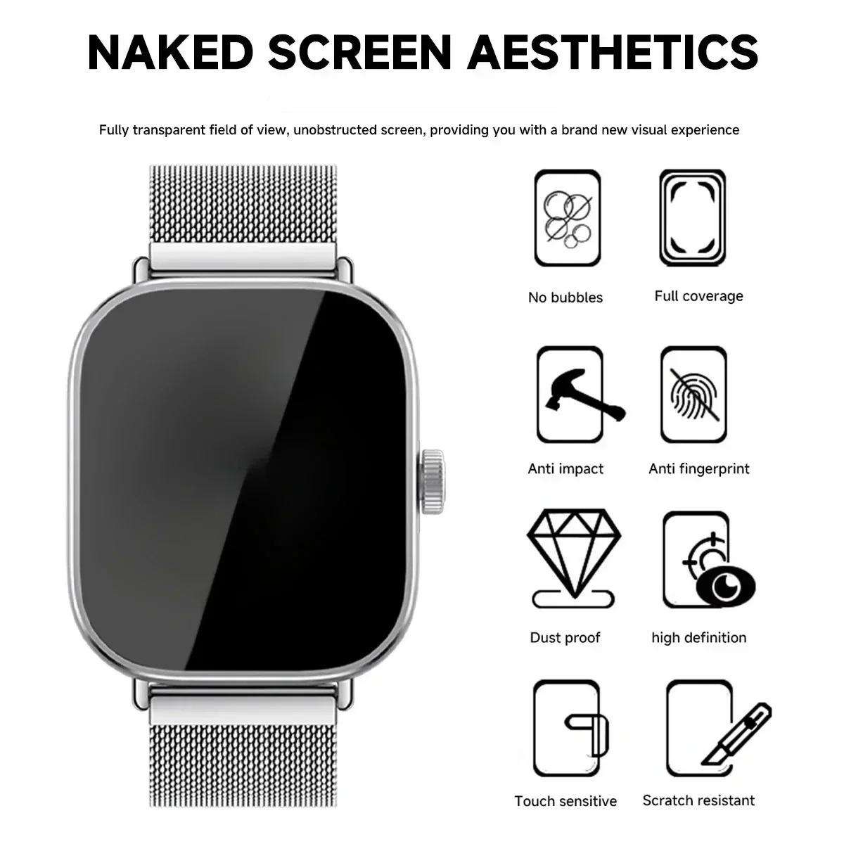 For Redmi Band 3 Full-Screen Anti-Fingerprint HD Positioning Easy Installation Watch Tempered Gla...