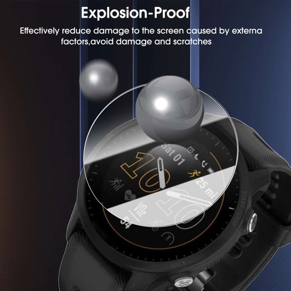 For Garmin Fenix 7X Pro Full-Screen Anti-Fingerprint HD Positioning Easy Installation Watch Tempered