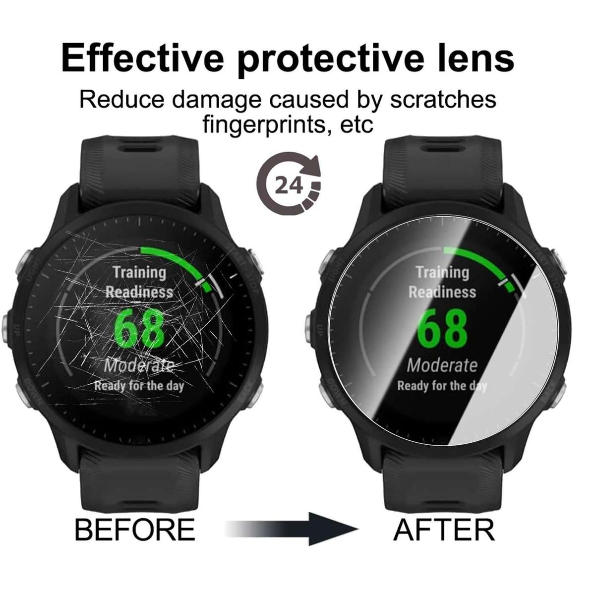 For Garmin Fenix 7X Pro Full-Screen Anti-Fingerprint HD Positioning Easy Installation Watch Tempered