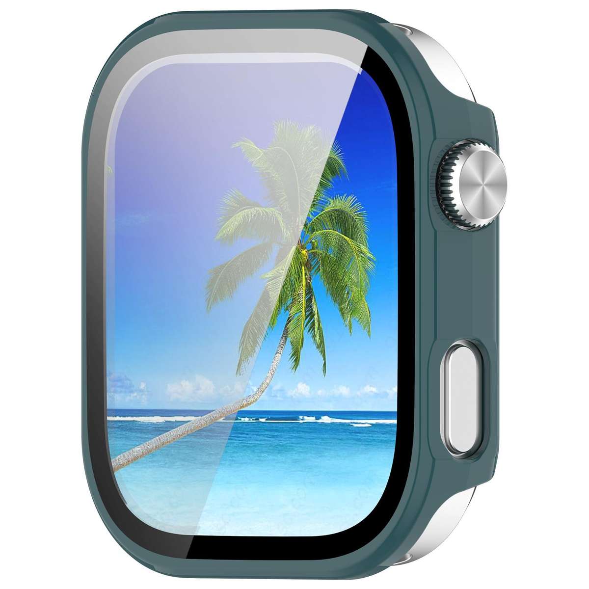 For Redmi Watch 6 Tempered Film Integrated PC Watch Protective Cover(Pine Green)