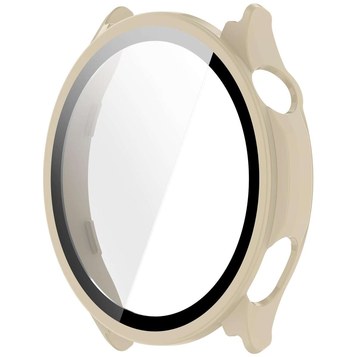 For OPPO Watch S Tempered Film Integrated PC Watch Protective Cover(Ivory White)