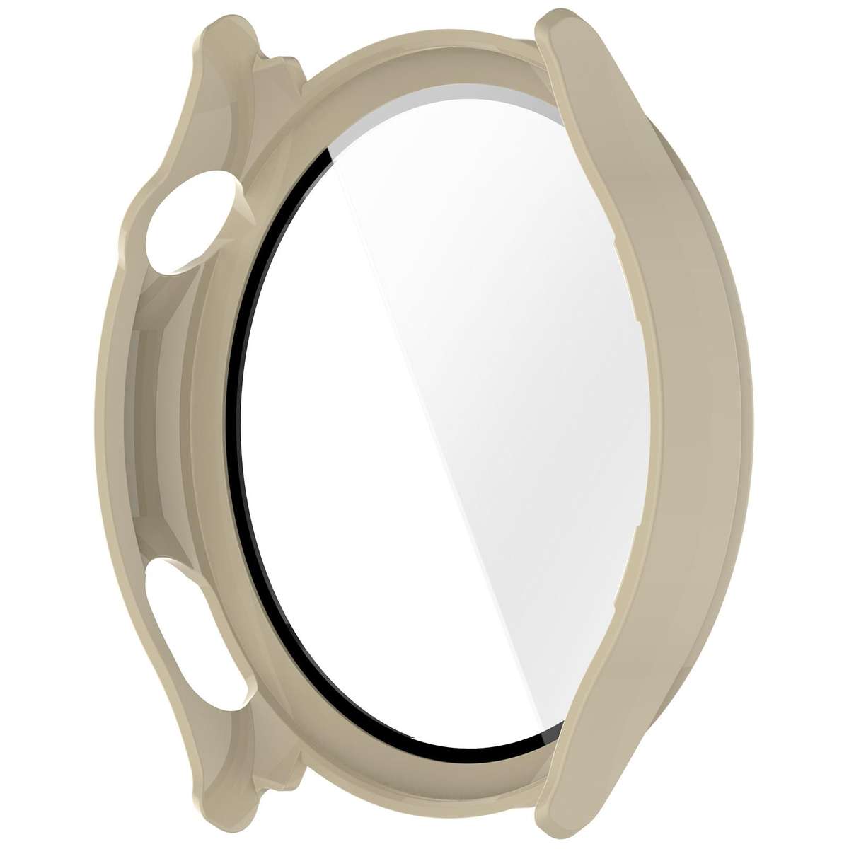 For OPPO Watch S Tempered Film Integrated PC Watch Protective Cover(Ivory White)