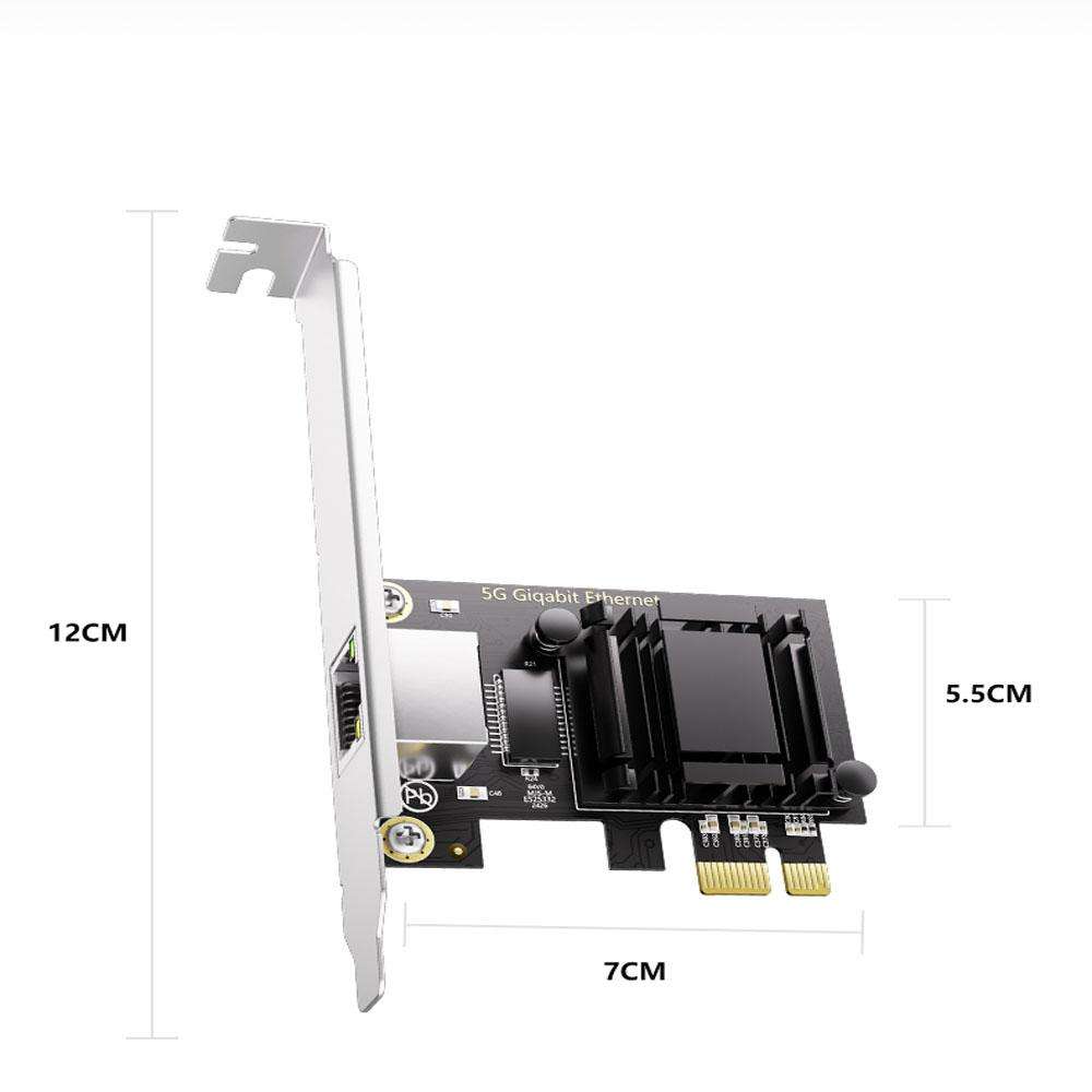 Single Port 5.0G High Speed Diskless Realtek 8126 PCIeX1 Network Card