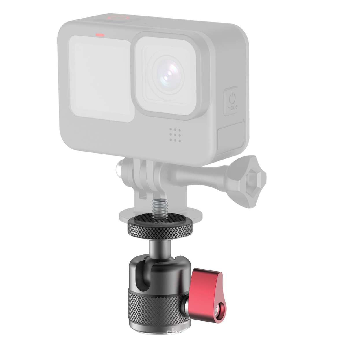 Mini 360 Degree Rotation Panoramic Metal Ball Head Mount Base(Black)
