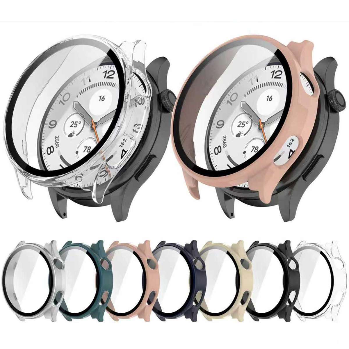 For Xiaomi Watch 5 Tempered Film Integrated PC Watch Protective Cover(Black)