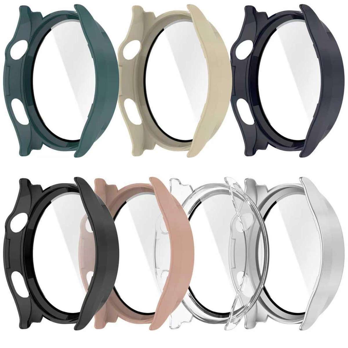 For Xiaomi Watch 5 Tempered Film Integrated PC Watch Protective Cover(Black)