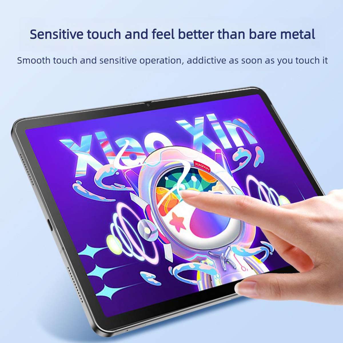 For Lenovo Xiaoxin Pad Pro 12.7 / Tab P12 Easy Install Box Dust-Free Curved Edge HD Tempered Glass