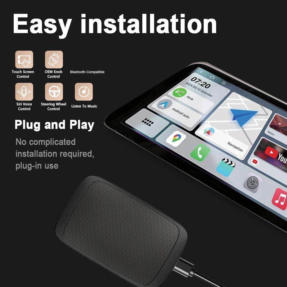 M65 2GB+16GB Car AI Box Android 11 Wireless CarPlay / Android Auto Smart Adapter