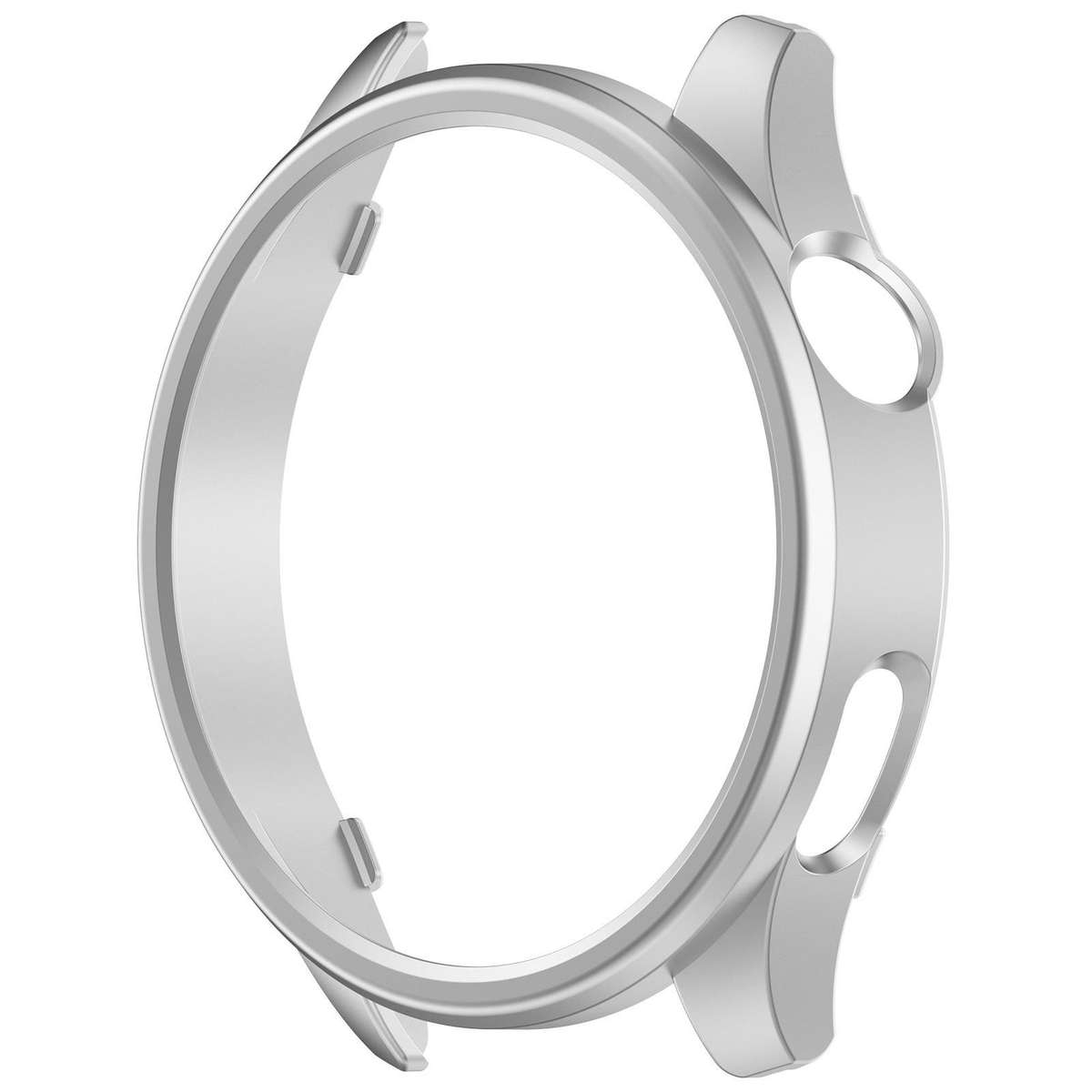 For Xiaomi Watch 5 Half Coverage Hollow PC Watch Protective Case(Brushed Silver)