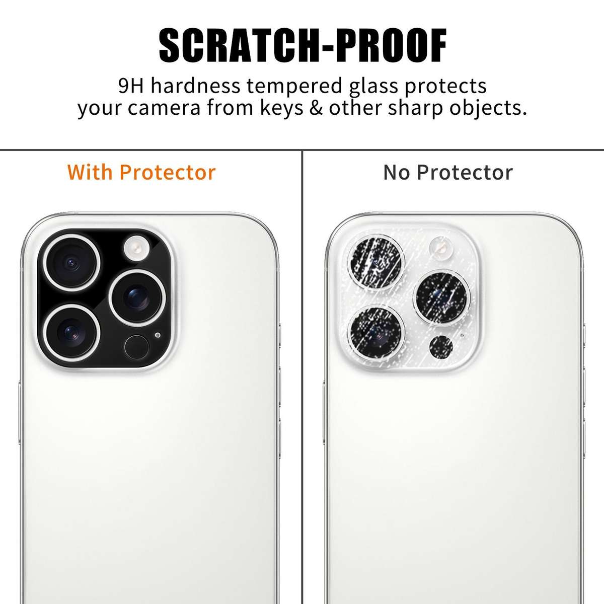 For iPhone 13 Pro / 13 Pro Max Kalebol Silk-Screened HD Anti-Fingerprint AR Integrated Camera Lens