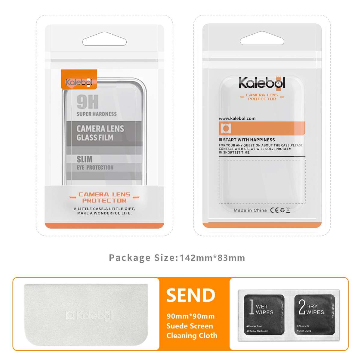 For iPhone 13 Pro / 13 Pro Max Kalebol Silk-Screened HD Anti-Fingerprint AR Integrated Camera Lens