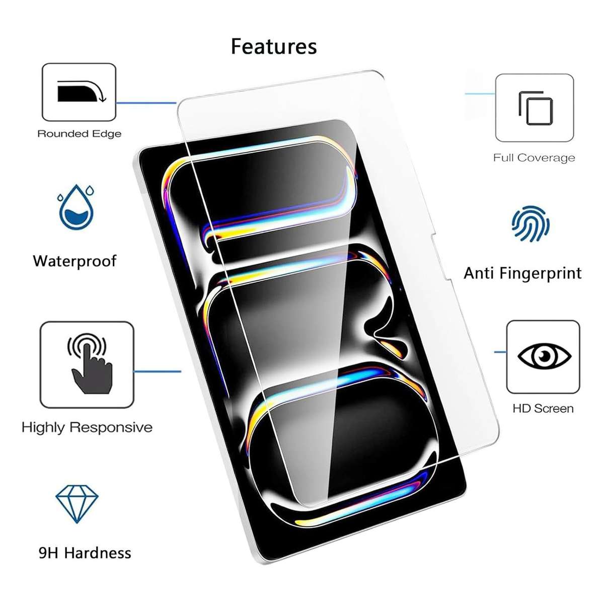 For iPad mini 5 / mini 4 Easy Install Box Dust-Free HD Curved Edge Anti-Fingerprint Tempered Glass