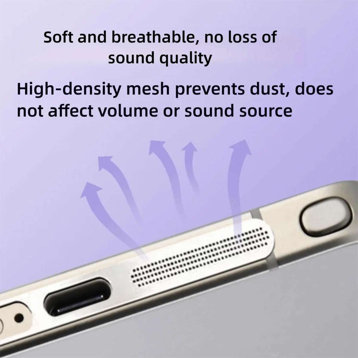 For Samsung Galaxy S26 Ultra 5G 5pcs High-Density Metallic Integrated Speaker Dust Cover(Black)