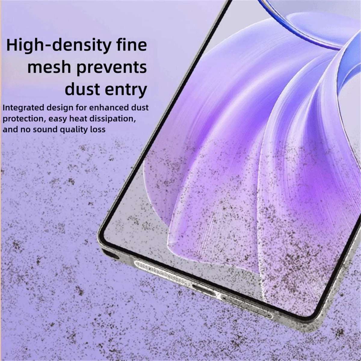 For Samsung Galaxy S26 Ultra 5G 5pcs High-Density Metallic Integrated Speaker Dust Cover(Black)