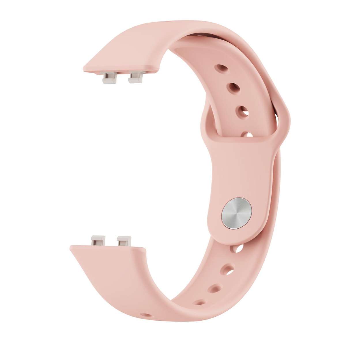 For Huawei Band 11 / Band 11 Pro Glossy Reverse Buckle Solid Color Silicone Watch Band(Pink)