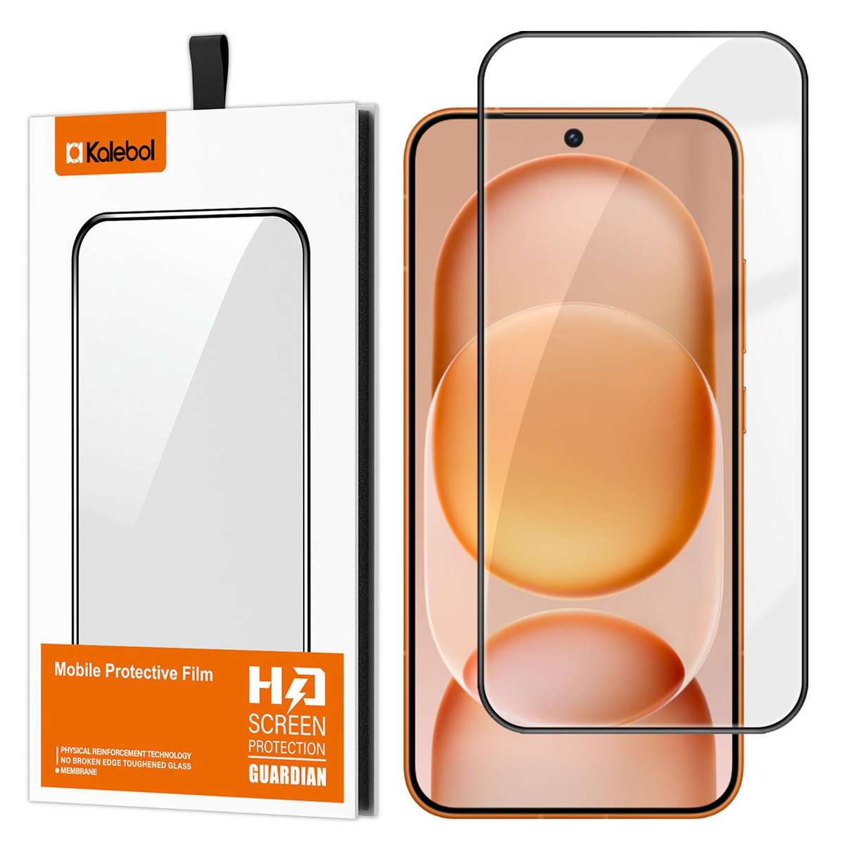 For Honor Magic8 Pro Air Kalebol High-Aluminum Screen-Printed Full-Coverage Anti-Fingerprint Black