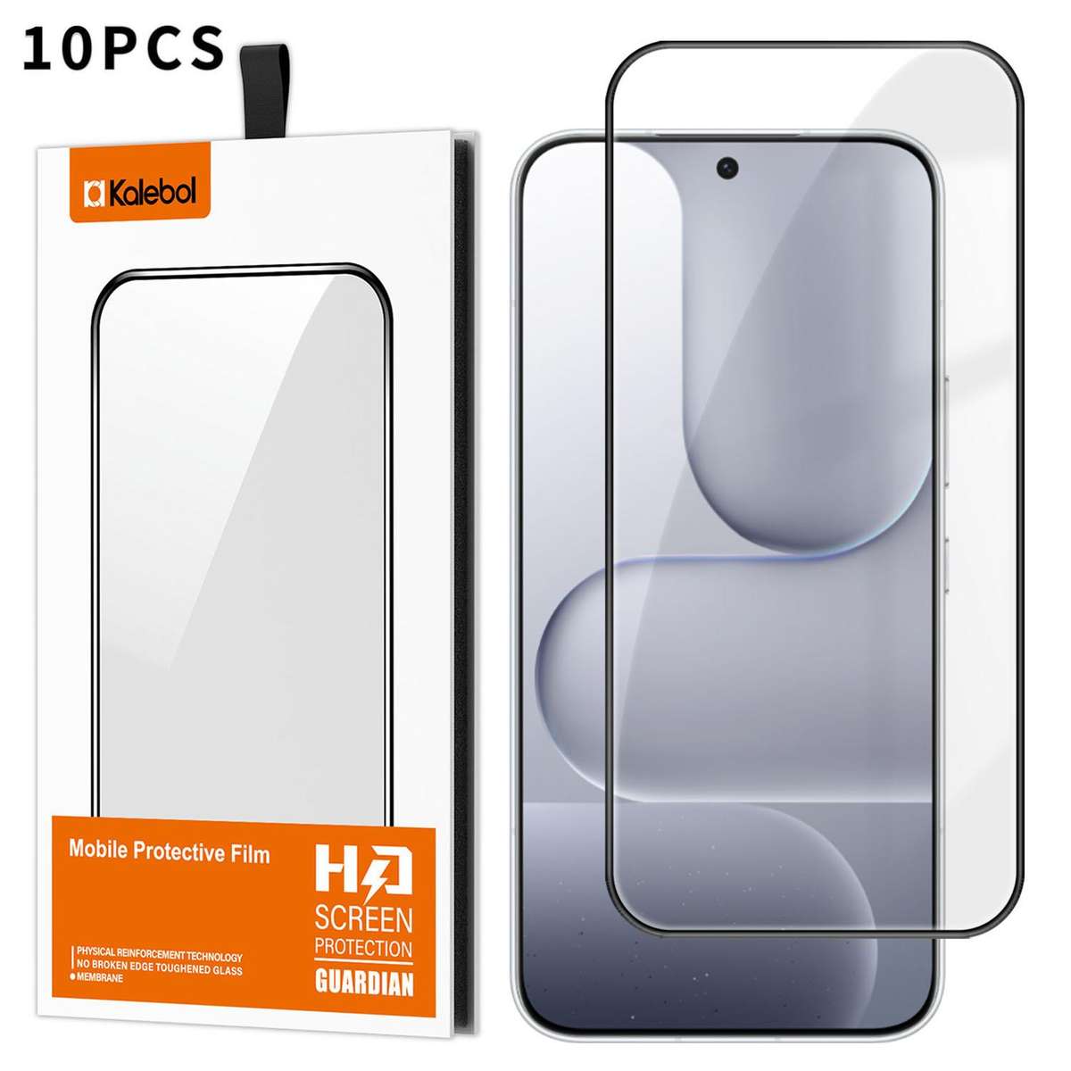 For Honor 600 Pro Global 10pcs Kalebol High-Aluminum Screen-Printed Full-Coverage Anti-Fingerprint