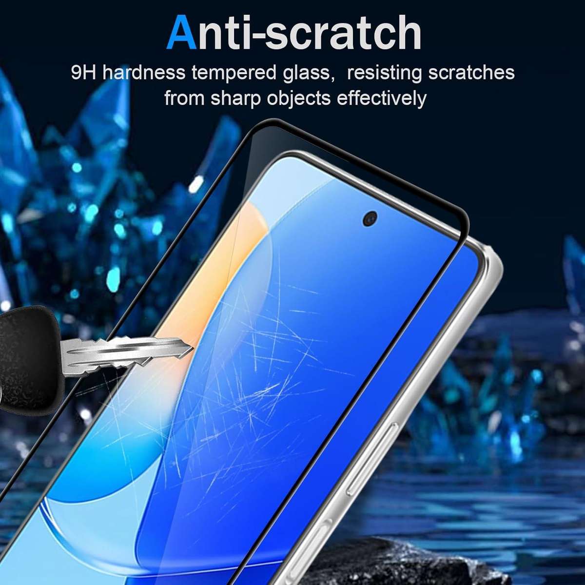 For Huawei nova 15 10pcs Kalebol High-Aluminum Screen-Printed Full-Coverage Anti-Fingerprint Black